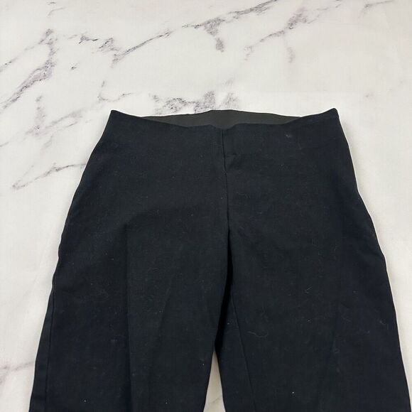 A New Day Womens Straight Leg Pant Size 2 Black Ankle Stretch Side Zip Slim - Picture 2 of 8
